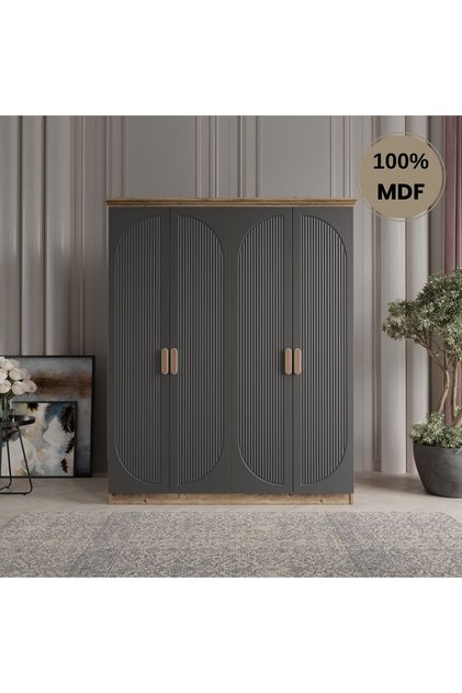 Soho 4 kapak MDF gardırop