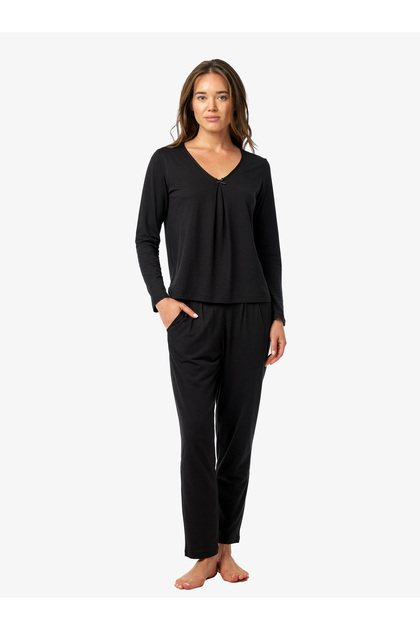 Kadın Pijama Takımı 52231 - Siyah