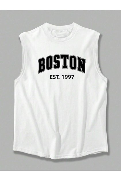 Men's oversized crew neck sleeveless t-shirt - longline