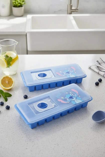 Disney Lisanslı Stitch 2'li Buz Kalıbı – Parti Serisi Eğlenceli İçecek Hazırlayıcı 26 Cm