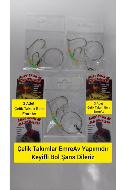 Çelik Telli Lüfer Kofana Levrek Granyoz Takımı