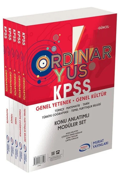 Murat Yayınları SÜPER FİYAT - Murat KPSS Genel Yetenek Genel
