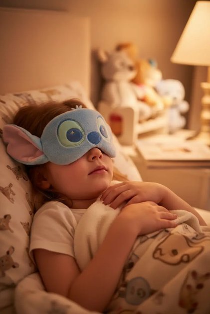 Lilo & Stitch Lisanslı Peluş Uyku Gözlüğü - Stitch