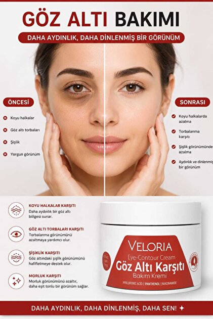 Veloria Cosmetics Botoks Etkili ,göz Altı Kremi Yaslanma Ve