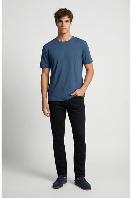 Siyah 5 Cep Denim Pantolon