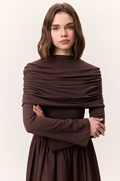 manuka brown dress Manuka Tencel Dress Brown- Trendyol