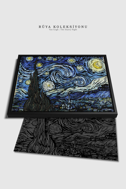 Kazart Van Gogh Koleksiyonu 4'lü Set Kazıma Sanatı Scratch Art A3