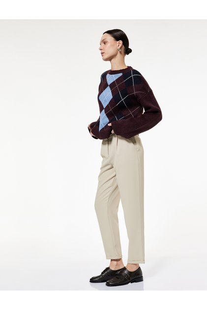 Slim Fit Pocket Detailed Pocket Chino Carrot Trousers