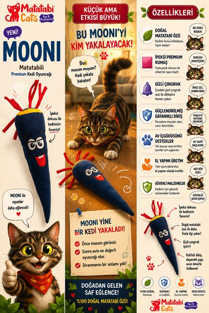 Mooni Sound Carrot Plush Cat Toy with Matatabi Content (DOES NOT CONTAIN CATNINT/HEB)