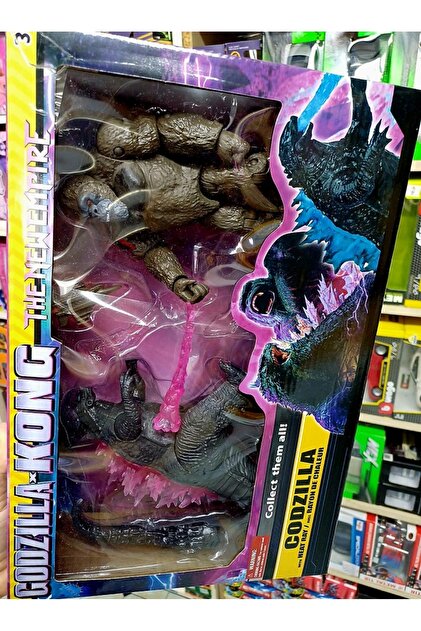 OYUNCAKSAHİLİ Godzilla ve King Kong Goril 2li Set Dinazor Kırılmaz