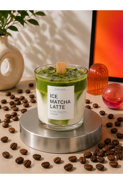 Ice Matcha Latte Mum | Kahve Kokulu|Soya Wax