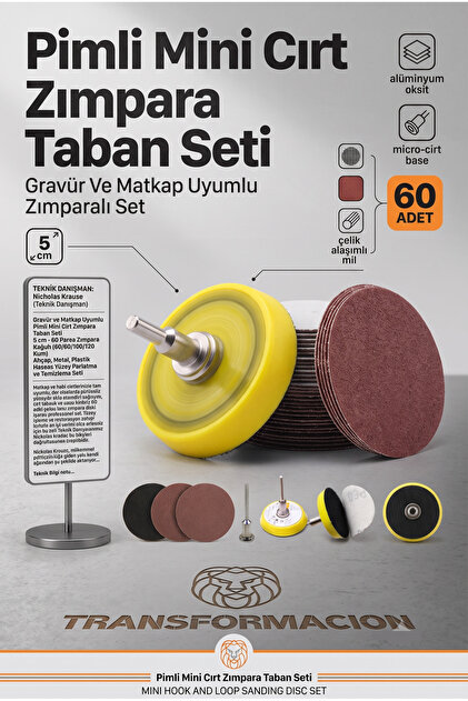 Transformacion Pimli Mini Cırt Zımpara Taban Seti Gravür Ve Matkap