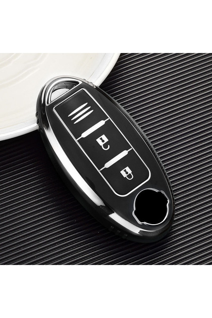SE RC01 3Key Black A TPU Car Remote Key Case Cover Shell for Nissan Qashqai J11 J10 X-Trail T32 T31