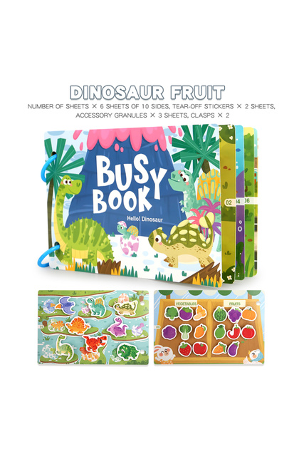 Datgo Montessori Baby Busy Stickers Book 'My First Quiet Book' Early Learning Educational Toy for Ch