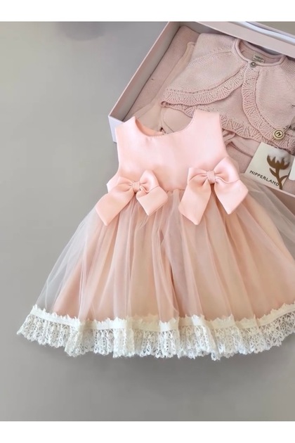 Baby Girl 0-3 Months Masal 8-Piece Dress Set