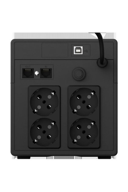 UPS Cadu 1000, 1000VA/600W, Линеен интерактивен, AVR, Автоматично рестартиране, LCD дисплей