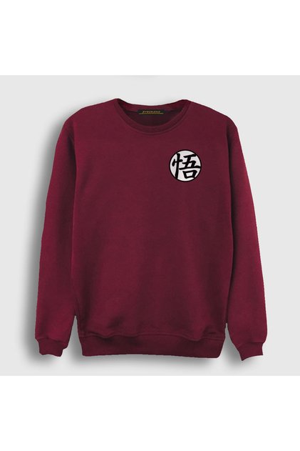 Unisex Claret Red Kanji Go Anime Dragon Ball Sweatshirt236289tt