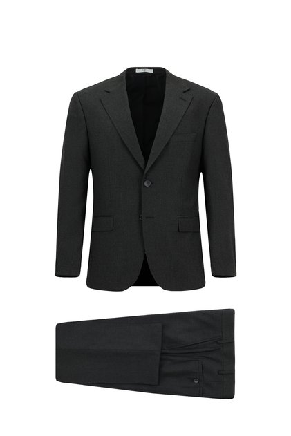 Regular Fit Straight Wool Suit