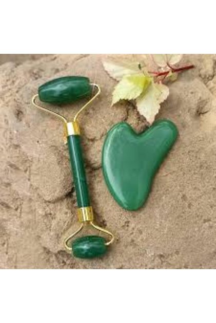 Roller și Gua Sha – Set ritual de masaj facial zilnic