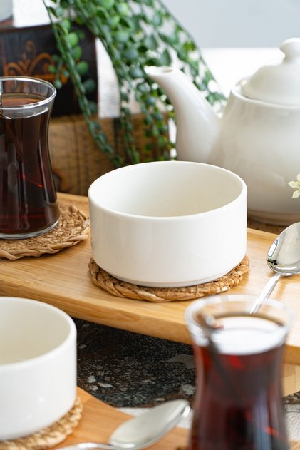 10 cm 2-Piece Porcelain Soufflé Bowl – Mini Oven Dish / Ramekin