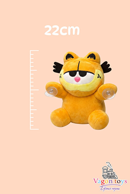 vagontoys Garfield Peluş Oyuncak Vantuzlu Araç Camı Süsü – 22 cm