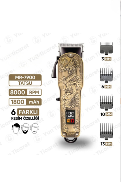 JASPER JPR-6600 Silver Wolf Şarj Göstergeli 6 Kademeli 8000 RPM