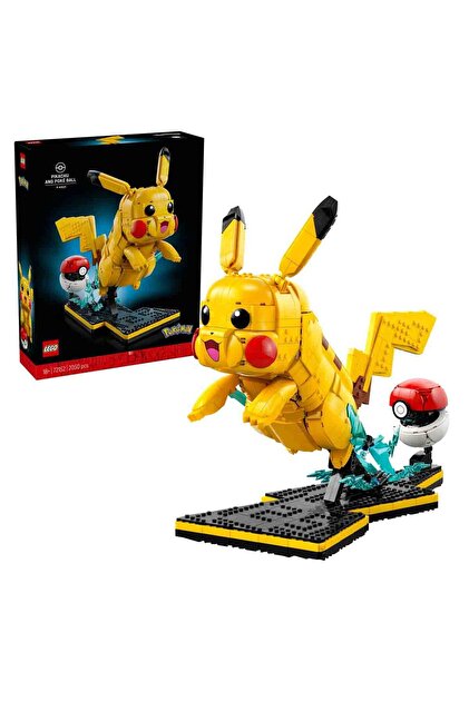 Pokémon Pikachu ve Poké Topu 72152 - Yetişkinler için Duruşu Ayarlanabilir Figür İçeren Video O