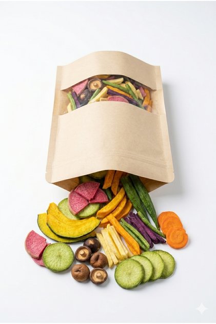 Dried Vegetable Crisps 1 Kg - Crunchy Veggie Chips Snack