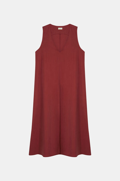 BORDO DÜZ MAXİ ELBİSE
