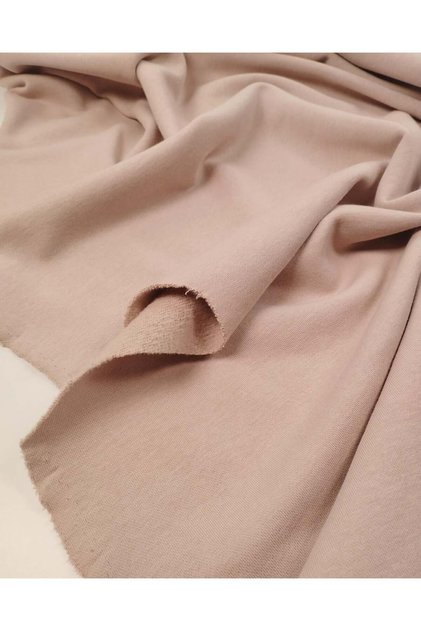 Ash Pink 2 Thread Combed Cotton Fabric Lightly Raised Soft Sweatshirt & Sweatpants Fabric 180X300Cm