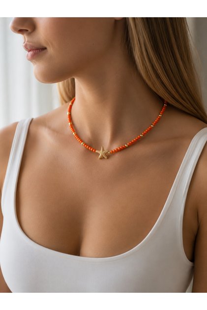 Zeynora Sunset Starfish Necklace