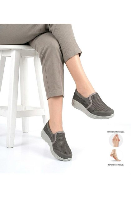 Mira Orthopedic Women's Leather+Cotton Woven Knitwear Shoes Are Suitable for Heel Spurs and Bone Protrusions