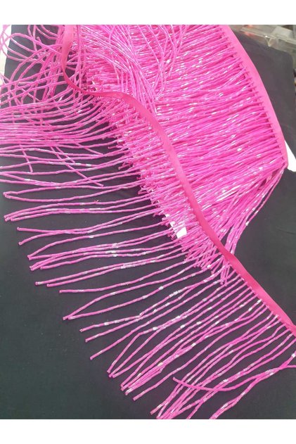 Pink Color Tassel Beaded Fringe Tassel Accessory Hobby Decorative Tassel