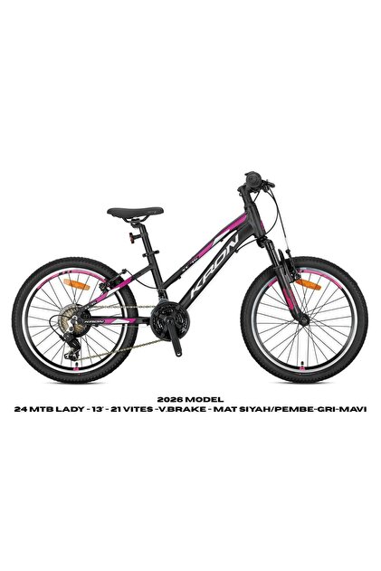Kron XC 75 Lady 24 Jant 21 Vites Alüminyum Gövde Çocuk Dağ