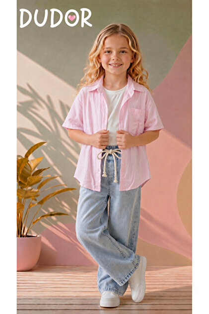 Girls' Shirt/T-Shirt/Jeans Triple Set - Holiday Collection