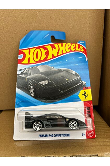 HOT WHEELS Ferrari F40 Competizione 63/250 Yurt Dışı Uzun Kart