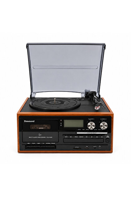 DOSOUND TR-17S Ahşap Çok Fonksiyonlu Pikap Kaset CD USB Bluetooth