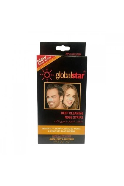Global Star Deep Cleansing Nose Strips - 22 Pcs