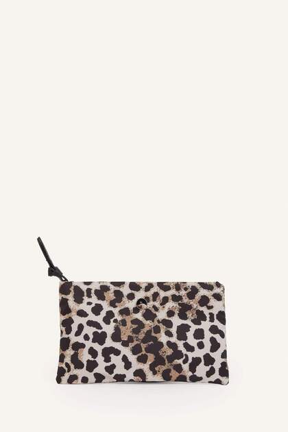 Women's Leopard Patterned Wallet H9726Axns