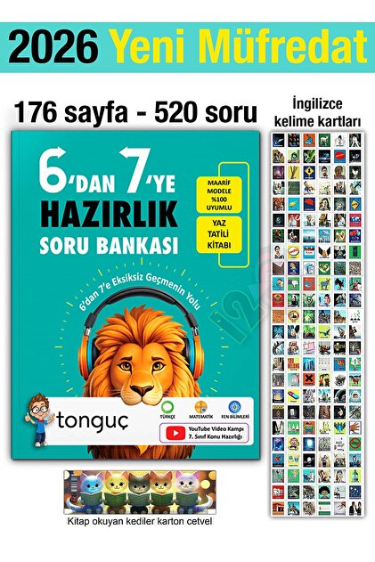 Tonguç Yayınları 6'dan 7'ye Hazırlık Kitabı 2026 Yaz Tatili 7