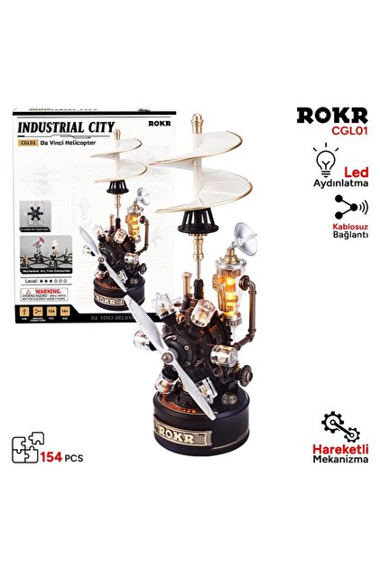 ROKR CGL01 Leonardo Da Vinci's Helicopter DIY Mechanical 3D Puzzle