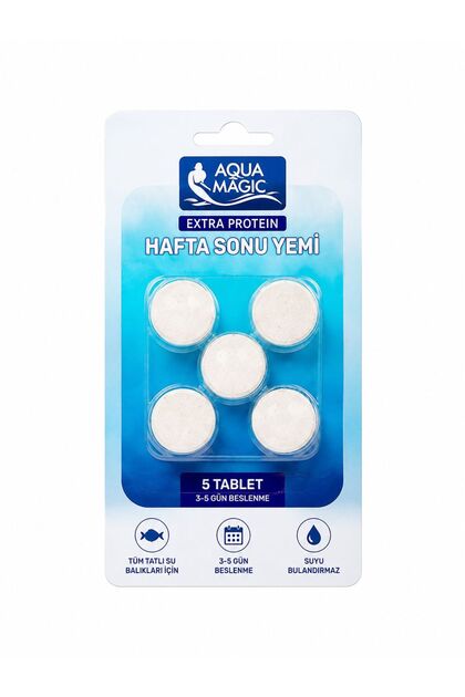 Aqua Magic Tatil Yemi 5 Tablet 3-5 Gün Kontrollü Balık Besleme