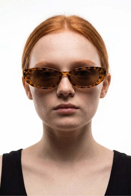 Daniel Leopard Brown Sunglasses