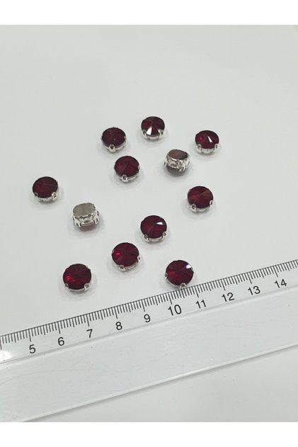 Cased Stone - 10mm Burgundy (50Ad)
