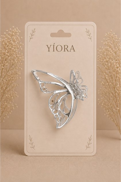 Women's Metal Butterfly Clasp Buckle Medium Size