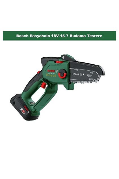 Bosch Easychain 18V-15-7 Şarjlı Zincirli Budama Makinası Solo