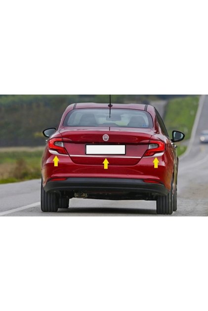 Fiat Egea Sedan Stop Kaşı 3 Prç 2015 ve Üzeri Paslanmaz Çelik