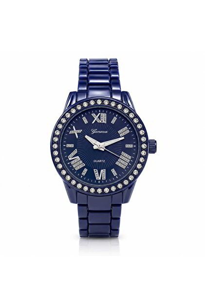 Ceas de damă Geneva FF369, albastru, stil casual