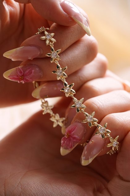 Stone Star Flower Bracelet