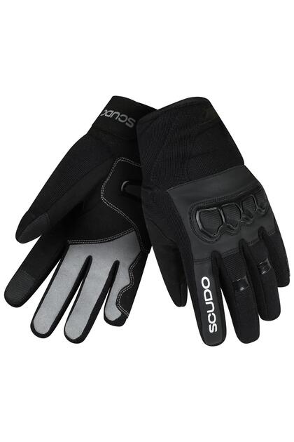 Parma Lady WP1 Waterproof Kışlık Uzun Parmak Kadın Motosiklet Eldiveni Siyah - CE EN 13594:2015 Sertifikalı